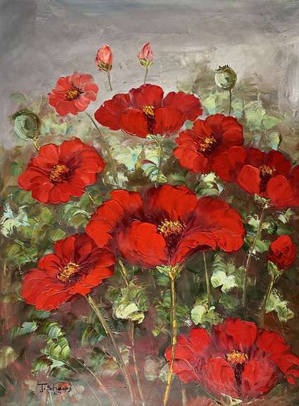 ONE OF A KIND  HAND PAINTED OIL PAINTING ON CANVAS