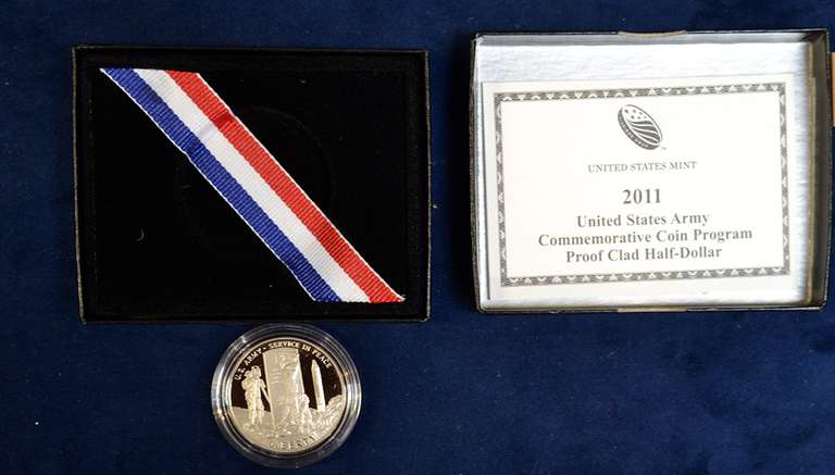 2011 Army Proof 50c Commems OGP