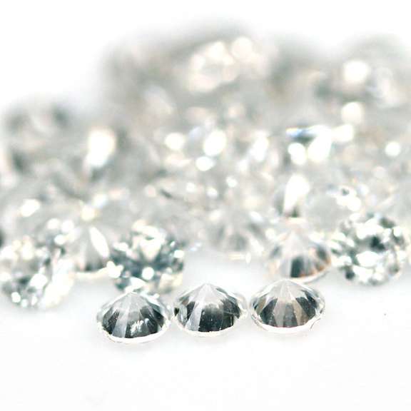 Amazing 64 piece 8.76ct 2.8mm diamond cut Zircon Parcel