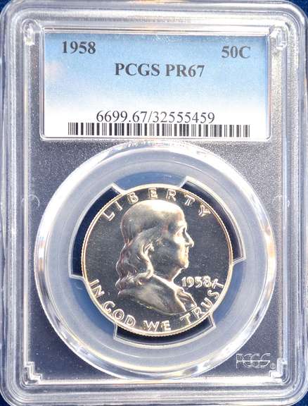 1958 PCGS Proof 67 50C