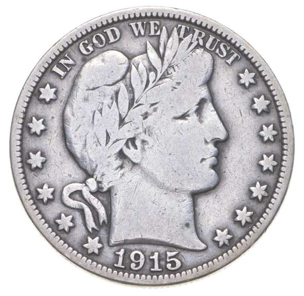1915 Barber Half Dollar