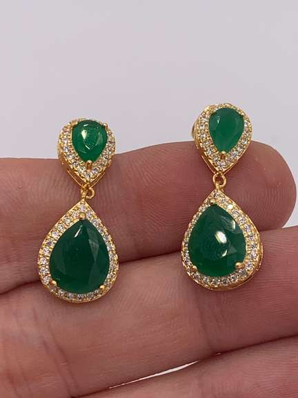 Lovely Emerald Green Earrings
