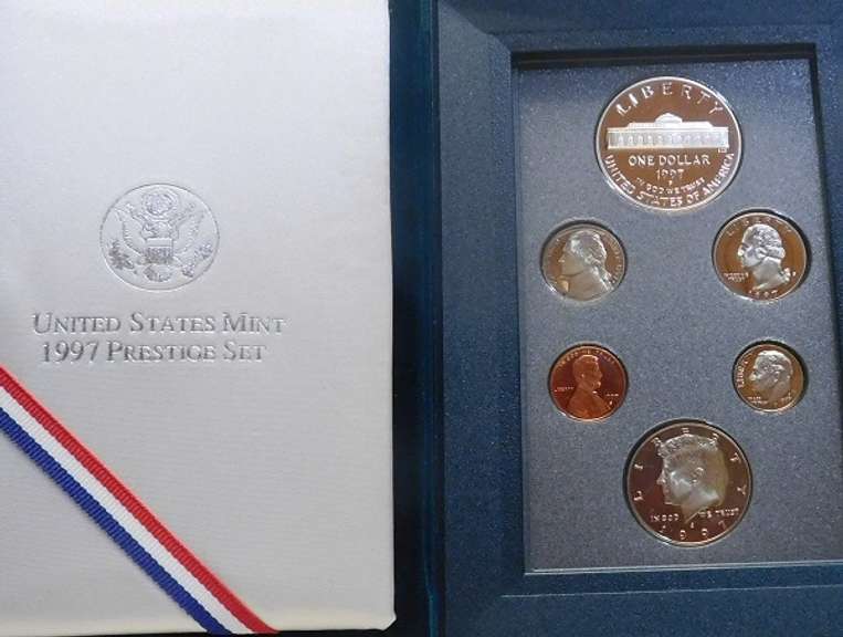 1997 Prestige Set, w/PRF Silver Dol.
