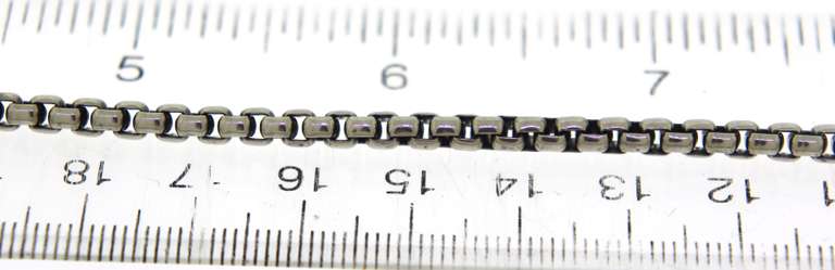 Chic Silver David Yurman Medium Box Link Chain