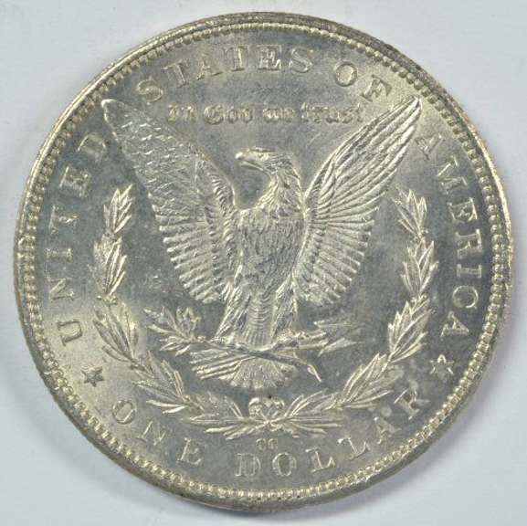Nice BU 1882-CC Morgan Silver Dollar . Full strike