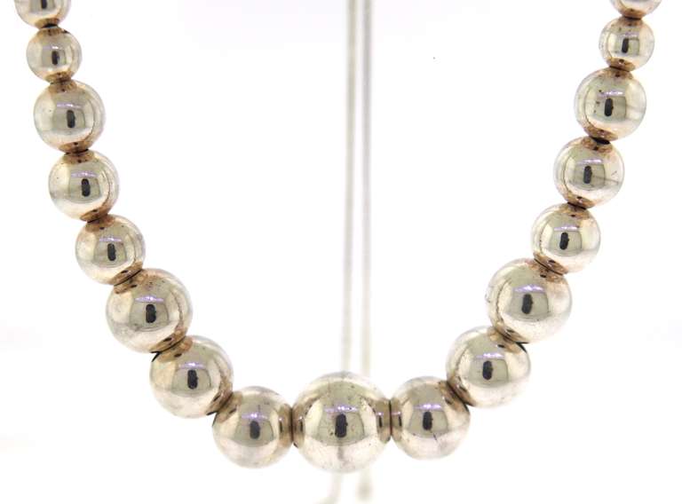 Sterling Silver Beaded Necklace
