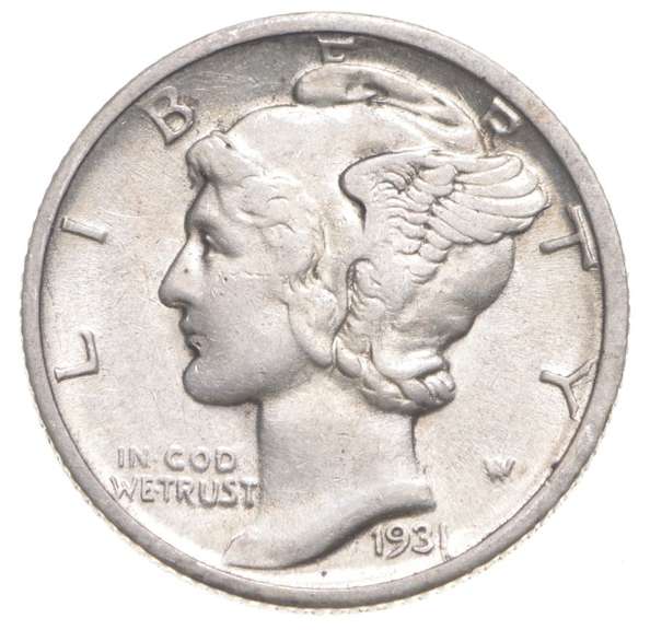 1931-D Mercury Dime