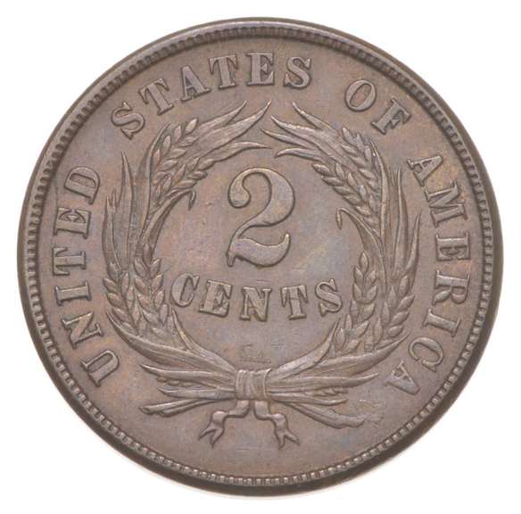 1865 Union Shield Two-Cent Piece
