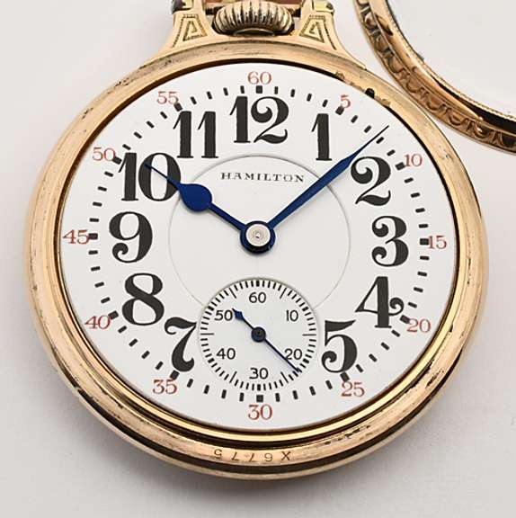 Attractive Hamilton Gold Filled Pocket Watch