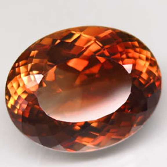 Exquisite 22.30ct whiskey red Imperial Topaz