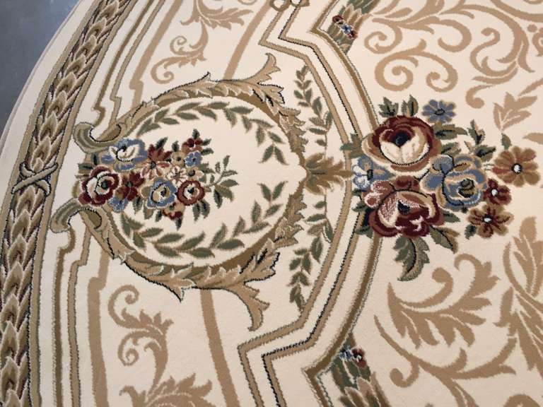 STUNNING PREMIUM  FRENCH AUBUSSON ROUND 8x8