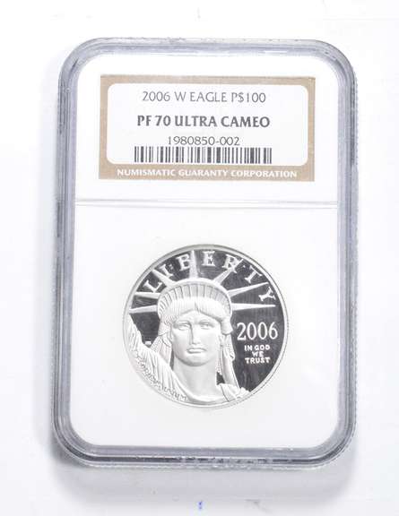 PF70 UCAM 2006-W $100 American Platinum Eagle 1 Oz - Graded NGC