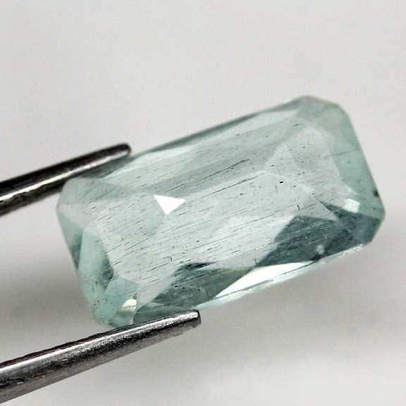 Checkerboard top 3.44ct untreated Aquamarine