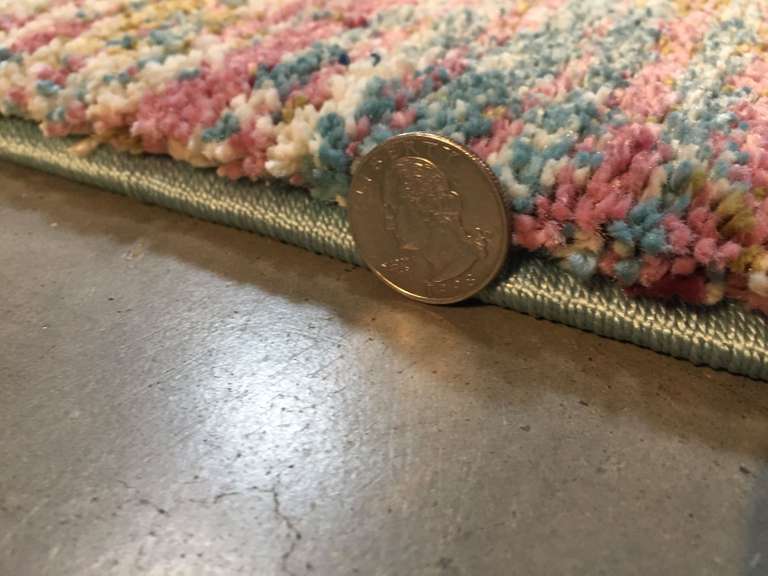COLORFUL ART DECO RUG 6x8