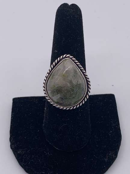 Gorgeous Natural Gemstone & Silver Cocktail Ring