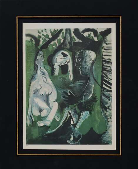 PABLO PICASSO LE DEJEUNER SUR I'HEBER 1961