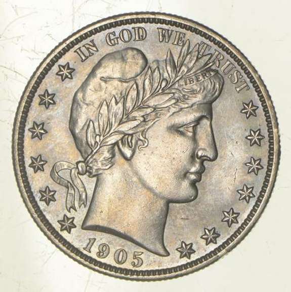 1905 Barber Half Dollar