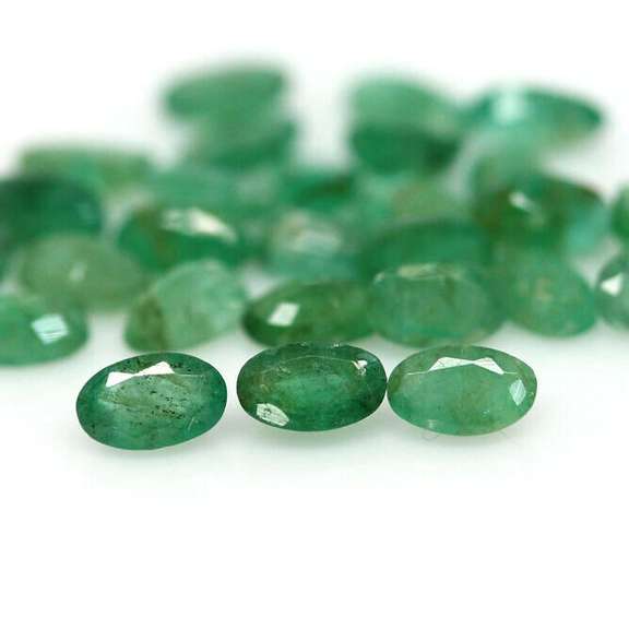 Beautiful 6.27ct 28 piece Zambian Emerald parcel