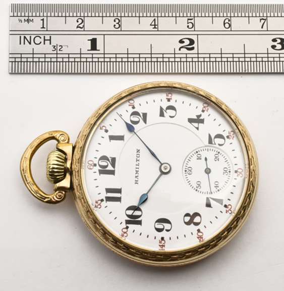 Tasteful Hamilton Gold Filled Pocket Watch
