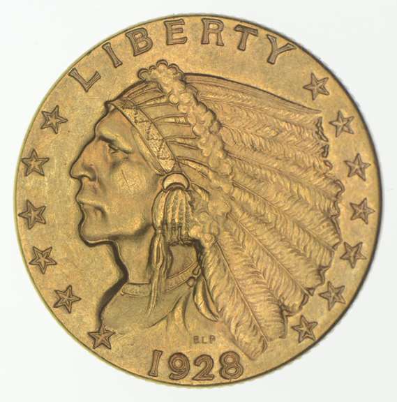 1928 $2.50 Indian Head Gold Quarter Eagle