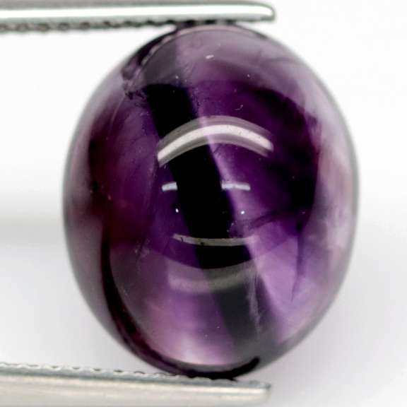 Really cool 9.98ct striated Amethyst cabochon