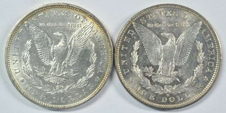 Super flashy 1880-P & 1881-O Morgan Silver Dollars