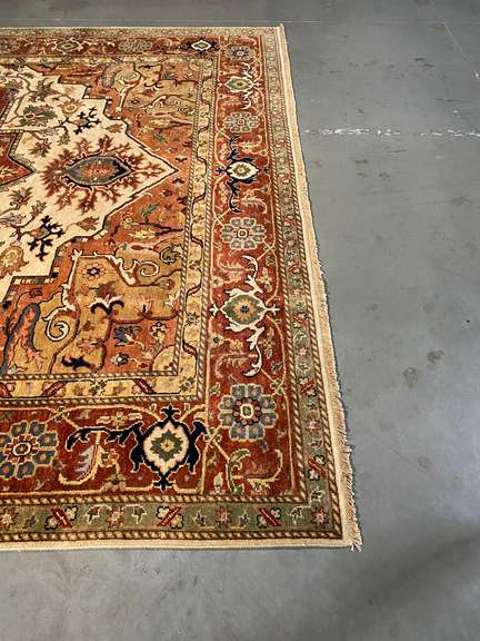 STUNNING  SERAPI RUG 8'.10"X11'.9"