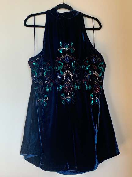 Free People Embellished Swing Dress