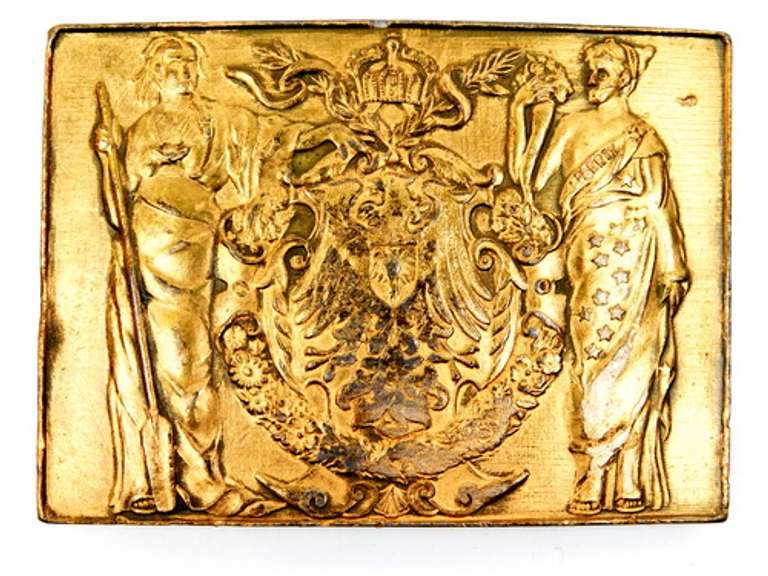 Vintage Heavy French Military Belt Buckle