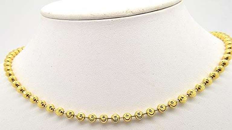 Sterling silver gold plated BEAD chain