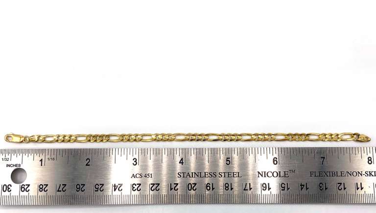 Simply Sophisticated 14kt Figaro Bracelet
