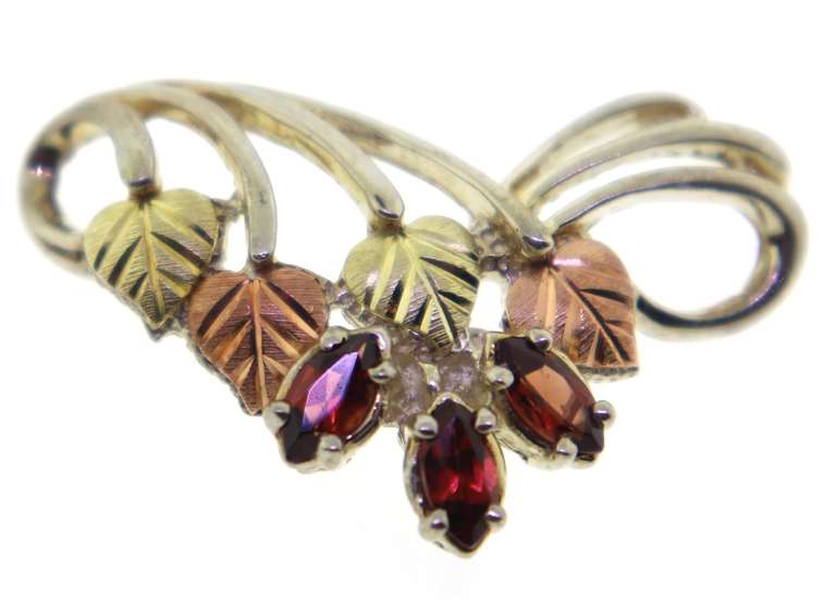 Sterling Silver Red Spinel Pendant