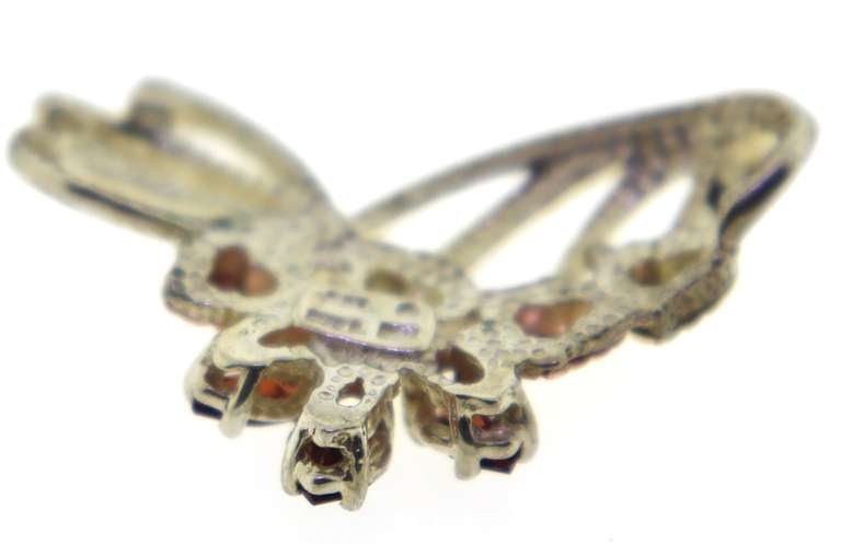 Sterling Silver Red Spinel Pendant