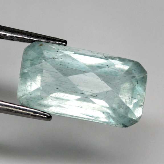 Checkerboard top 3.44ct untreated Aquamarine