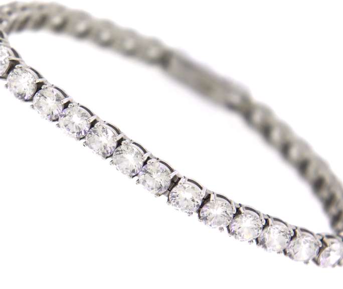 Fantasia by Deserio Cubic Zirconia Tennis Bracelet