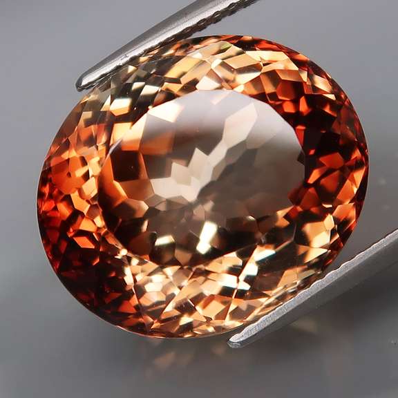 Premium 20.72ct bi-color Imperial Topaz