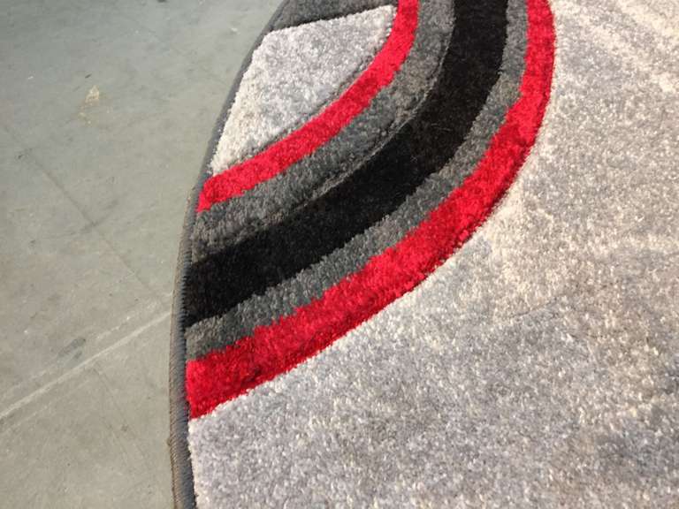MODERN HAND CARVED DESIGN RUG 6 Round