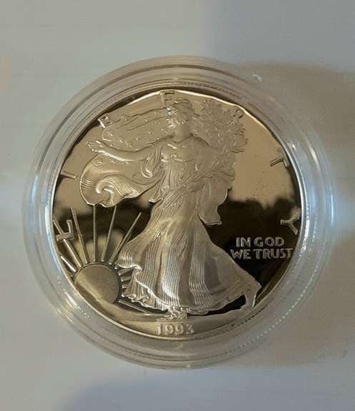 Better 1993 Proof Silver Eagle With Box and Paper