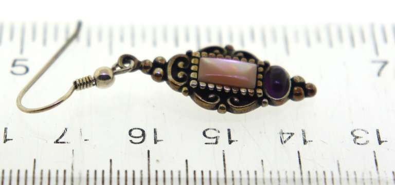 Sterling silver Pink Quartz EArrings