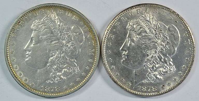 Better 1878-P (Rev '79) & 1878-S Morgan Silver Dollars