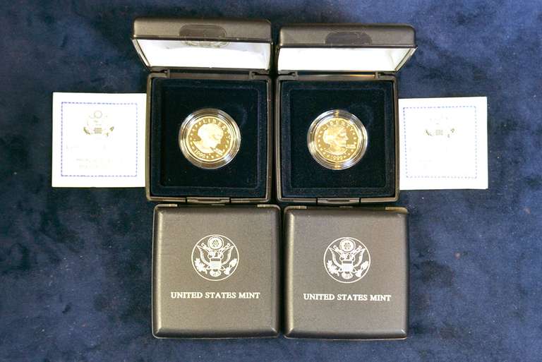4 1999  PROOF SUSAN B. ANTHONY DOLLARS IN ORIGINAL BOX