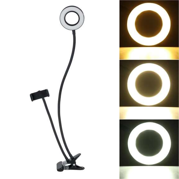 Flexible Controllable 9cm 12W LED Selfie Ring Light