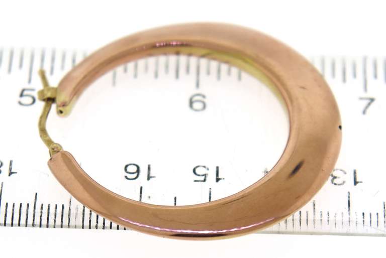 Nice Rose Gold Hoop Earrings