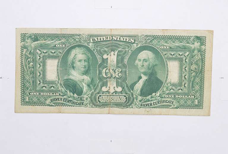 1896 $1 Educational Silver Certificate Note - Horse Blanket