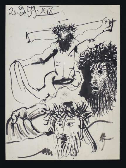 PABLO PICASSO JESUS ON THE CROSS (2.3.59. XIX)
