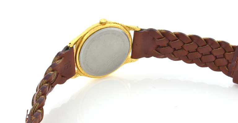 Mickey Mouse Watch With Braided leather Strap