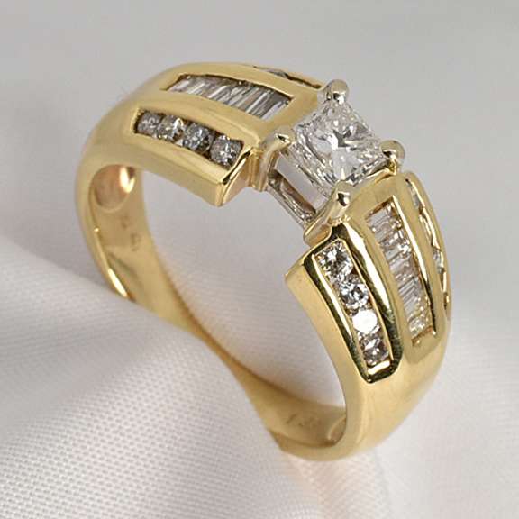 Bold Princess Cut Diamond Ring