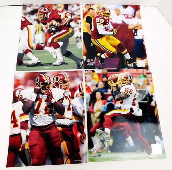4 Washington Redskins Color Photos