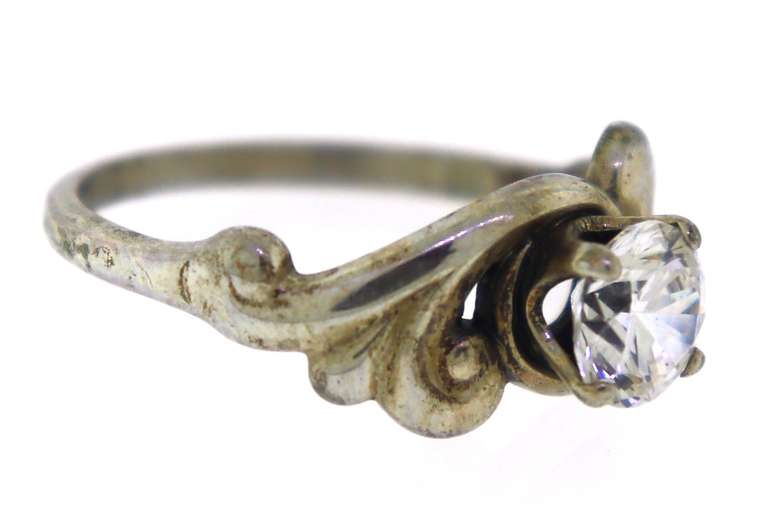 Sterling Silver Solitaire Ring