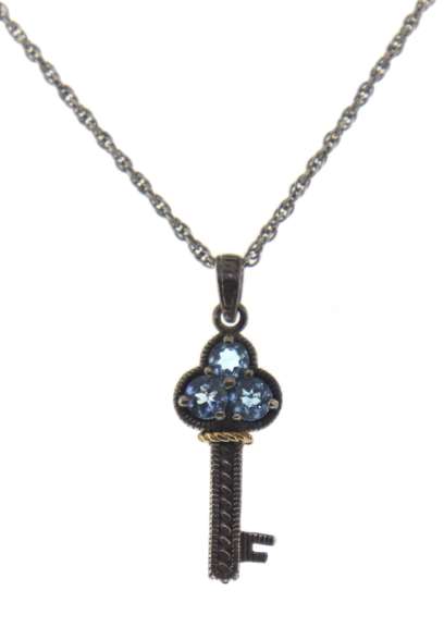Sterling Silver Key Pendant on Chain